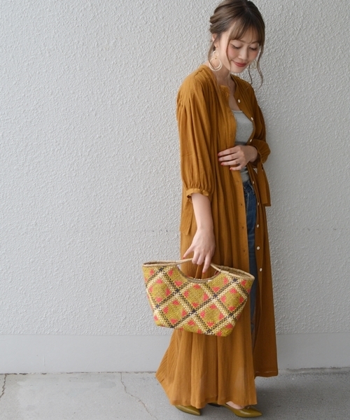 Prefer Ships プリファーシップス の Prefer Ships 楊柳羽織りワンピース ワンピース Wear