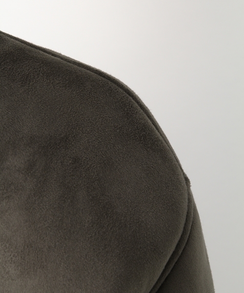 A part by（アパートバイ）の「【リバーシブル】Fムートンボアノーカラーコート　 760495 （ムートンコート・レディース・グレー/チャコールグレー/ナチュラル・MEDIUM/LARGE）」の15枚目の写真