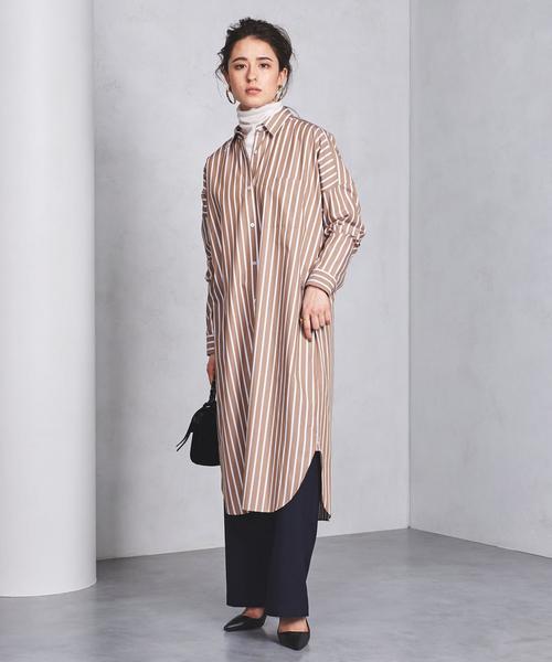 UNITED ARROWS シャツワンピース 36(S位) 0272425M0121 UNITED ARROWS（ユナイテッドアローズ）の「UGSC ストライプ