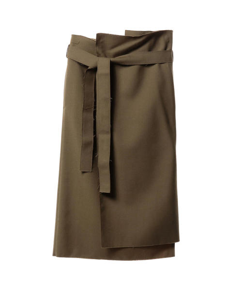 ASTRAET(アストラット)の「ASTRAET(アストラット)ラップ ベルトスカート ◆(スカート・レディース・オリーブ/ワインレッド・0/1)」の1枚目の写真