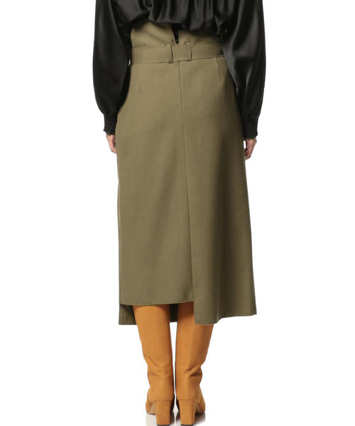 ASTRAET(アストラット)の「ASTRAET(アストラット)ラップ ベルトスカート ◆(スカート・レディース・オリーブ/ワインレッド・0/1)」の5枚目の写真