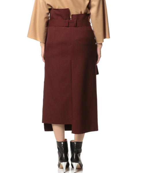 ASTRAET(アストラット)の「ASTRAET(アストラット)ラップ ベルトスカート ◆(スカート・レディース・オリーブ/ワインレッド・0/1)」の11枚目の写真