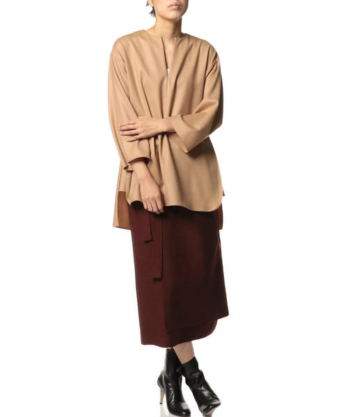 ASTRAET(アストラット)の「ASTRAET(アストラット)ラップ ベルトスカート ◆(スカート・レディース・オリーブ/ワインレッド・0/1)」の13枚目の写真