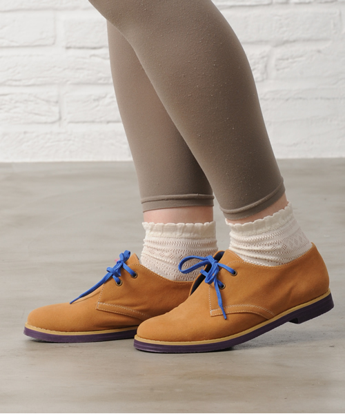 POU DOU DOU（プードゥドゥ）の「デザートブーツ（ブーツ・レディース・ネイビー/イエロー系その他/モカ・03/04）」の3枚目の写真