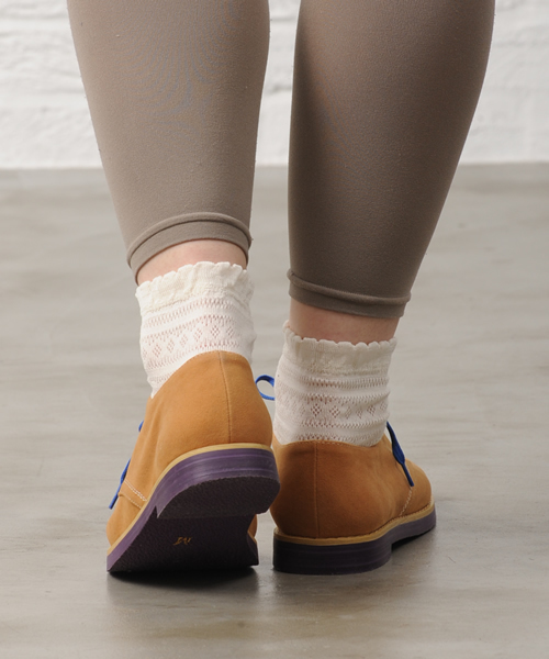 POU DOU DOU（プードゥドゥ）の「デザートブーツ（ブーツ・レディース・ネイビー/イエロー系その他/モカ・03/04）」の5枚目の写真