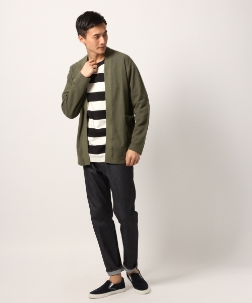 GLOBAL WORK（グローバルワーク）の「USAコットン7分袖TEE/778536（Tシャツ/カットソー・メンズ・ホワイト/ネイビー/グリーン/グレー系その他6/その他1・SMALL/MEDIUM/LARGE/X-LARGE）」の8枚目の写真