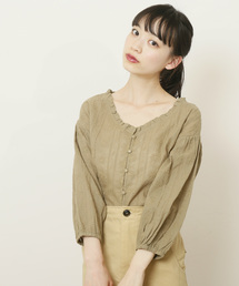 RAY CASSIN | Ｖネックバルーンスリーブ2WAYブラウス(シャツ/ブラウス)