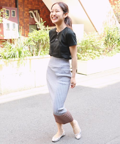 EDIT. FOR LULU（エディットフォールル）の「LULU TEE◆（Tシャツ/カットソー・レディース・ホワイト/ブラック・FREE）」の5枚目の写真