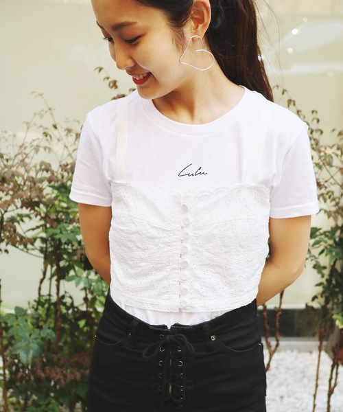 EDIT. FOR LULU（エディットフォールル）の「LULU TEE◆（Tシャツ/カットソー・レディース・ホワイト/ブラック・FREE）」の16枚目の写真