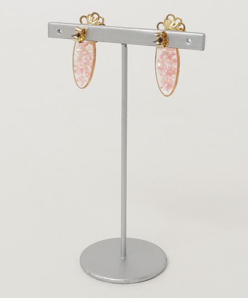 tone(トーン)の「【mei couture】フラワーシェルピアス(ピアス(両耳用)・レディース・ピンク・FREE)」の2枚目の写真