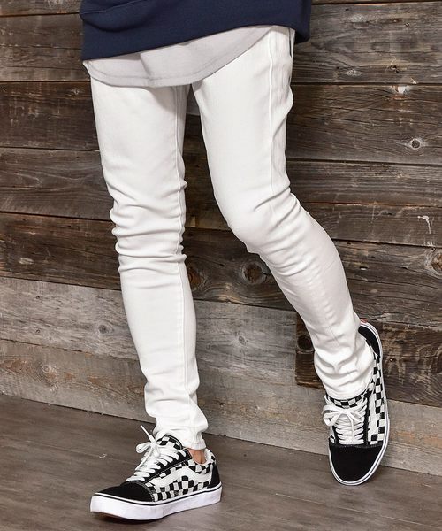 MinoriTY(マイノリティ)の「ストレッチツイルスーパースキニーパンツ(ロング)(その他パンツ・メンズ・ホワイト/ライトグレー/ベージュ/カーキ/ネイビー・S/M/L/XL)」の1枚目の写真