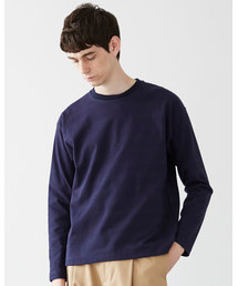 【MENS】ロングスリーブ コットンクルーネックTシャツ