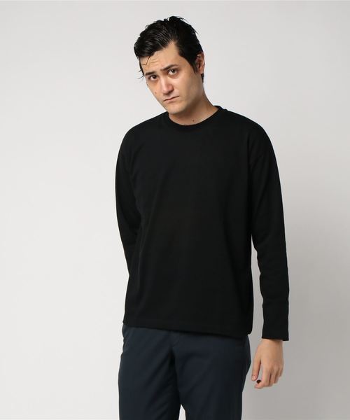 Traditional Weatherwear(トラディショナルウェザーウェア)の「【MENS】ロングスリーブ コットンクルーネックTシャツ(Tシャツ/カットソー・メンズ・ホワイト/ブラック/ネイビー/カーキ・S/M/L)」の1枚目の写真