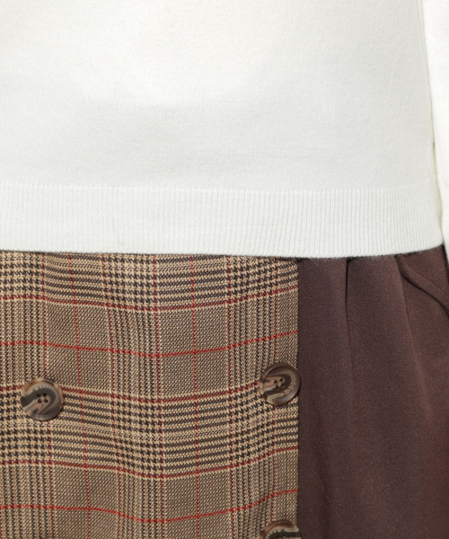 apres jour（アプレジュール）の「えり付きニットトップス【ZOZOTOWN限定アイテム】（ニット/セーター・レディース・ダークブラウン/オフホワイト/ライトグリーン/ライトブラウン・フリー）」の18枚目の写真