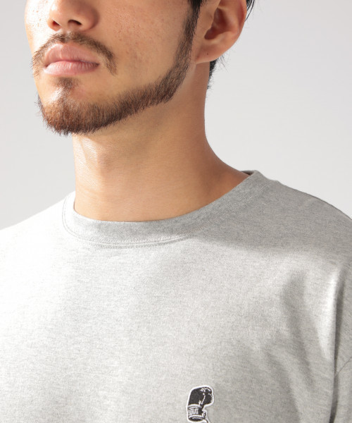 EVERLAST(スポーツ・ライフスタイル)（エバーラスト）の「【EVERLAST（エバーラスト)】別注　袖ロゴロングＴ（Tシャツ/カットソー・メンズ・ホワイト/ブラック/グレー・SMALL/MEDIUM/LARGE）」の6枚目の写真