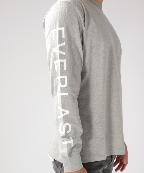 EVERLAST(スポーツ・ライフスタイル)（エバーラスト）の「【EVERLAST（エバーラスト)】別注　袖ロゴロングＴ（Tシャツ/カットソー・メンズ・ホワイト/ブラック/グレー・SMALL/MEDIUM/LARGE）」の15枚目の写真