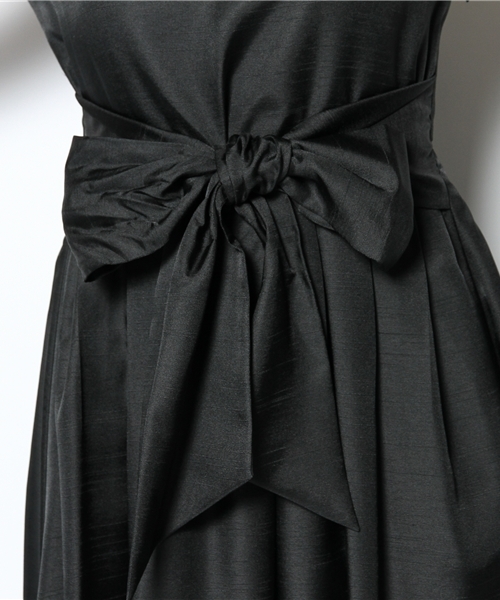 green label relaxing（グリーンレーベルリラクシング）の「GB PE シャンタン W/リボン ワンピース ◆（ドレス・レディース・ブラック/ベージュ/レッド/グレー/ブラウン/ネイビー/ライトブルー/ライトピンク/シャーベット/その他1・36/38/40）」の17枚目の写真