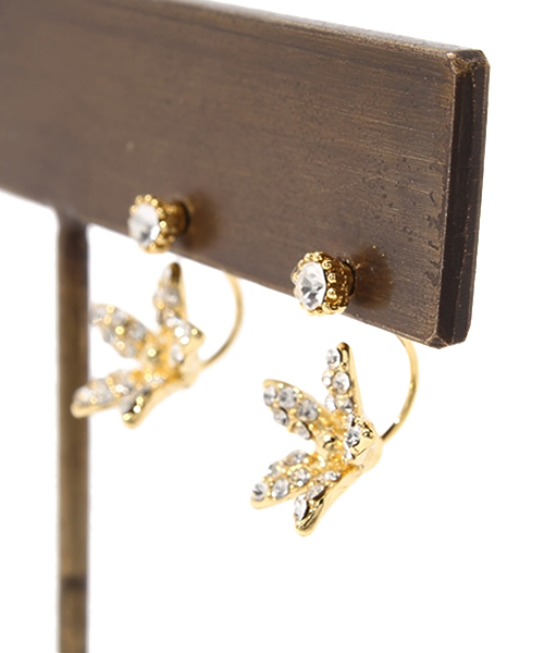 Khaju（カージュ）の「Khaju:フラワードロップピアス（ピアス（両耳用）・レディース・オフホワイト・ONE SIZE）」の2枚目の写真