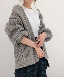 ADAM ET ROPE' | ライトケーブルボリュームカーディガン(カーディガン/ボレロ)