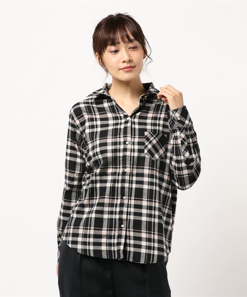 AMERICAN HOLIC(アメリカンホリック)の「ビエラチェックシャツ(シャツ/ブラウス・レディース・ブラック/レッド/イエロー/ブルー・M/L)」の8枚目の写真