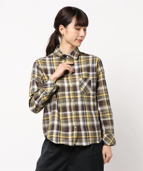 AMERICAN HOLIC(アメリカンホリック)の「ビエラチェックシャツ(シャツ/ブラウス・レディース・ブラック/レッド/イエロー/ブルー・M/L)」の6枚目の写真