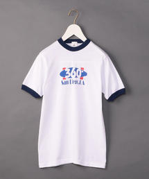 6 | ＜6(ROKU)＞360 SAN DIEGO,CA CREW NECK  RINGER T-SHIRT/Tシャツ(Tシャツ/カットソー)