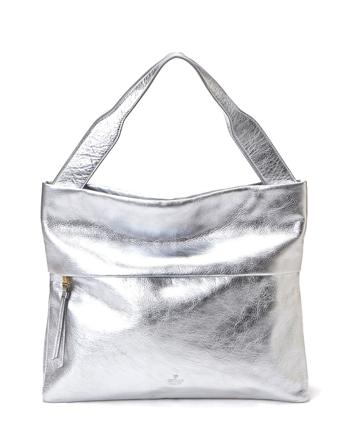 TOPKAPI（トプカピ）の「イタリアンシュリンクレザー・2マチトートバッグSOFFICE[ソフィチェ]（トートバッグ・レディース・ブラック/シルバー/グレー×ピンク・FREE）」の15枚目の写真