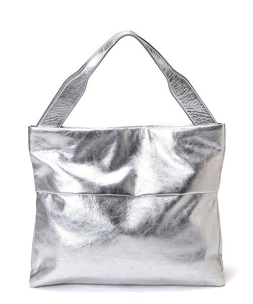 TOPKAPI（トプカピ）の「イタリアンシュリンクレザー・2マチトートバッグSOFFICE[ソフィチェ]（トートバッグ・レディース・ブラック/シルバー/グレー×ピンク・FREE）」の17枚目の写真