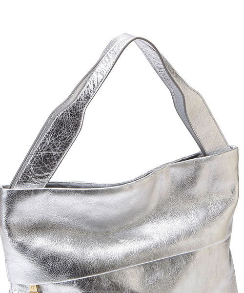 TOPKAPI（トプカピ）の「イタリアンシュリンクレザー・2マチトートバッグSOFFICE[ソフィチェ]（トートバッグ・レディース・ブラック/シルバー/グレー×ピンク・FREE）」の11枚目の写真