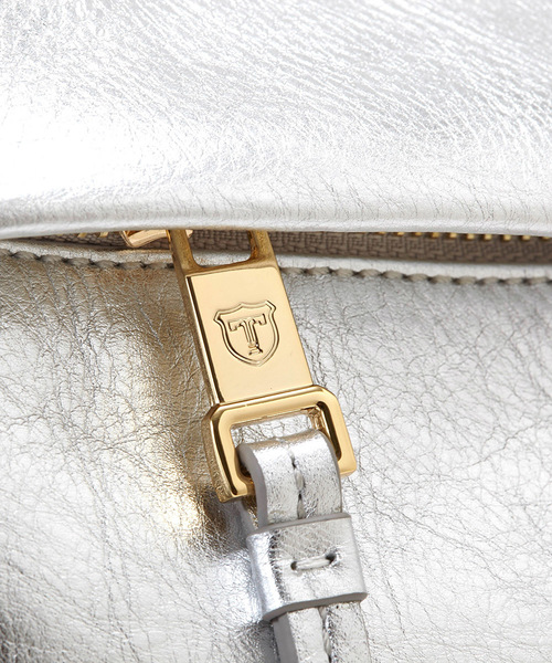 TOPKAPI（トプカピ）の「イタリアンシュリンクレザー・2マチトートバッグSOFFICE[ソフィチェ]（トートバッグ・レディース・ブラック/シルバー/グレー×ピンク・FREE）」の13枚目の写真