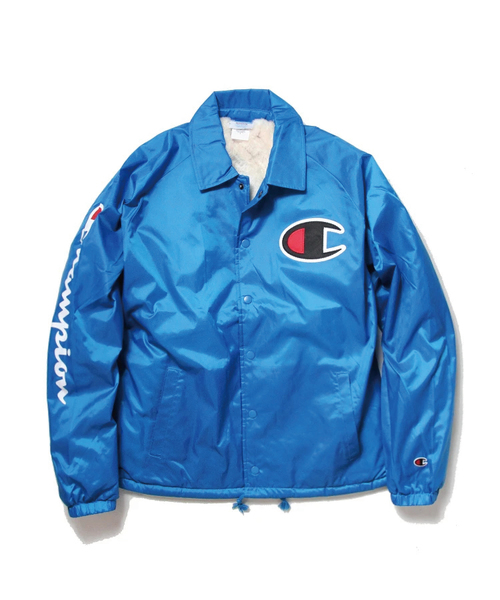 Champion(チャンピオン)の「Champion/チャンピオン シェルパコーチジャケット(ブルゾン・メンズ・ブラック/ブルー/アイボリー・S/M/L)」の3枚目の写真
