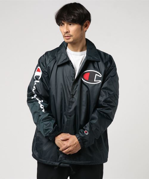 Champion(チャンピオン)の「Champion/チャンピオン シェルパコーチジャケット(ブルゾン・メンズ・ブラック/ブルー/アイボリー・S/M/L)」の13枚目の写真