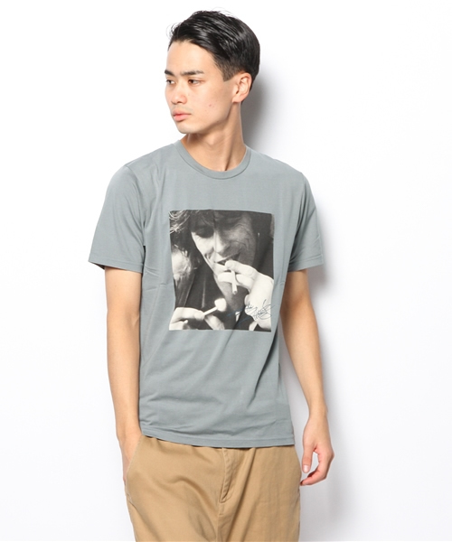 HYSTERIC GLAMOUR（ヒステリックグラマー）の「RS/DANCING W MR．D pt T-SH（Tシャツ/カットソー・メンズ・ホワイト/ブルー/ブラック・SMALL/MEDIUM/LARGE）」の3枚目の写真