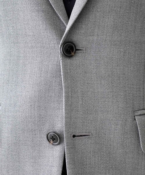 STUDIOUS（ステュディオス）の「【STUDIOUS】トリコチンノッチド2ボタンテーラードジャケット（テーラードジャケット・メンズ・ネイビー/グレー・1/2/3）」の8枚目の写真