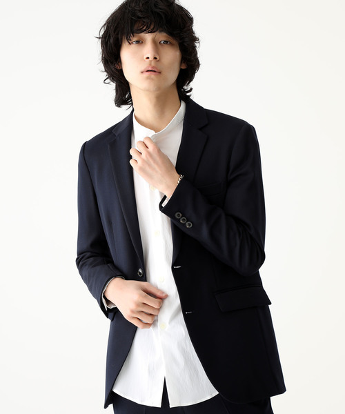 隆志 STUDIOUS ステュディオス　ストレッチ　ジャケット　ネイビー JACKETS（ジャケット）の商品一覧｜STUDIOUS （ステュディオス
