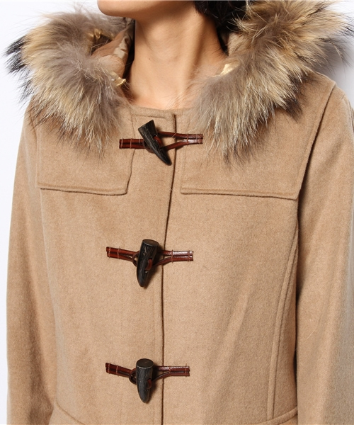 603(ロクマルサン)の「603 ファー付ダッフルコート(ダッフルコート・レディース・ブラウン・FREE)」の3枚目の写真