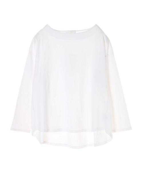 AMERICAN HOLIC(アメリカンホリック)の「ボートネック裾ラウンドプルオーバー(Tシャツ/カットソー・レディース・チャコールグレー/オフホワイト/ホワイト系その他/ブラック系その他4/イエロー系その他2・FREE)」の7枚目の写真