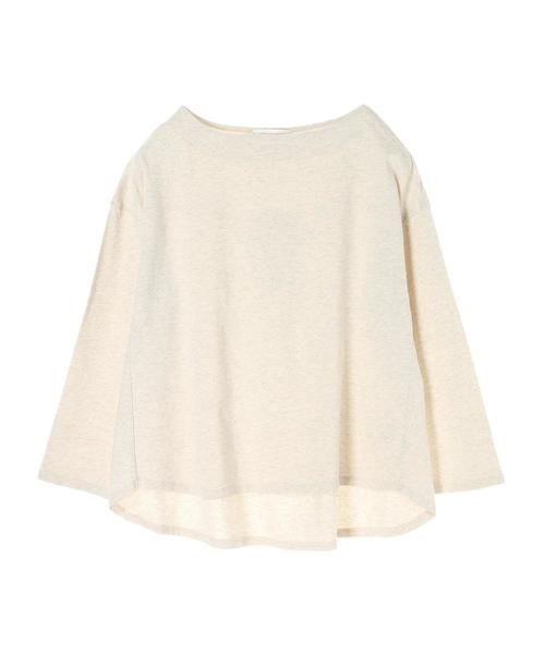 AMERICAN HOLIC(アメリカンホリック)の「ボートネック裾ラウンドプルオーバー(Tシャツ/カットソー・レディース・チャコールグレー/オフホワイト/ホワイト系その他/ブラック系その他4/イエロー系その他2・FREE)」の6枚目の写真