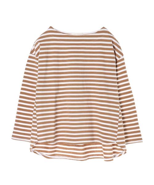 AMERICAN HOLIC(アメリカンホリック)の「ボートネック裾ラウンドプルオーバー(Tシャツ/カットソー・レディース・チャコールグレー/オフホワイト/ホワイト系その他/ブラック系その他4/イエロー系その他2・FREE)」の16枚目の写真