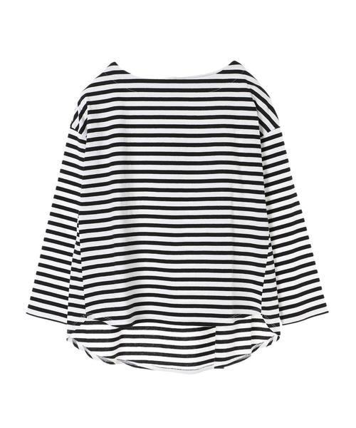 AMERICAN HOLIC(アメリカンホリック)の「ボートネック裾ラウンドプルオーバー(Tシャツ/カットソー・レディース・チャコールグレー/オフホワイト/ホワイト系その他/ブラック系その他4/イエロー系その他2・FREE)」の15枚目の写真