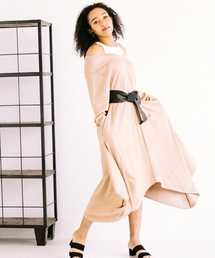 ability（アビリティ）の「six voma ( シックスヴォーマ )/ Layered Irregular Knit Dress レイヤード イレギュラー ニットワンピース SV-11202（ワンピース）」