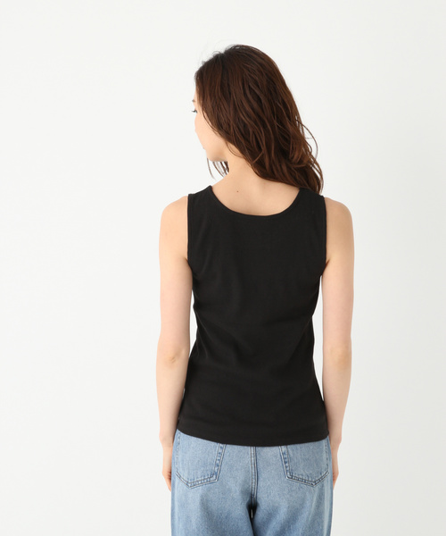 GLOBAL WORK（グローバルワーク）の「BEAUTEEプチレースタンクトップ/824904（タンクトップ・レディース・ホワイト/オフホワイト/ブラック/ベージュ/ダークブラウン・SMALL/MEDIUM/LARGE）」の7枚目の写真