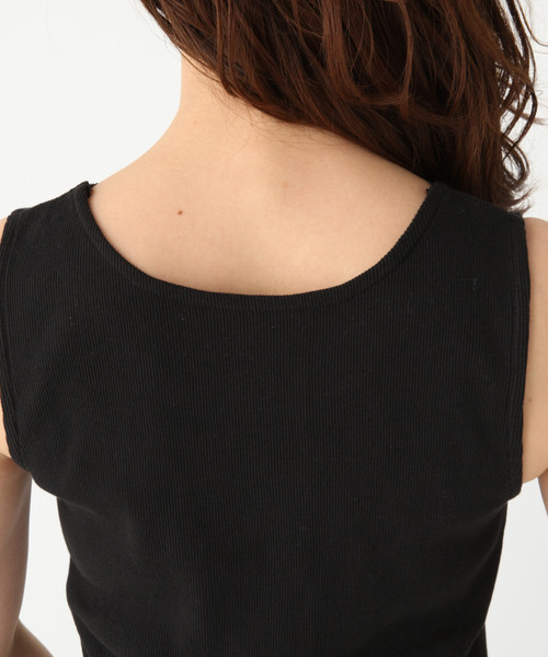 GLOBAL WORK（グローバルワーク）の「BEAUTEEプチレースタンクトップ/824904（タンクトップ・レディース・ホワイト/オフホワイト/ブラック/ベージュ/ダークブラウン・SMALL/MEDIUM/LARGE）」の12枚目の写真