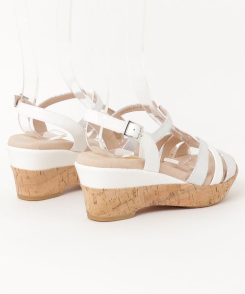 あしながおじさん（アシナガオジサン）の「〈あしながおじさん〉プラットフォームサンダル（サンダル・レディース・ライトグリーン/ブラック/ホワイト/ピンク・S/LL/M/L）」の15枚目の写真