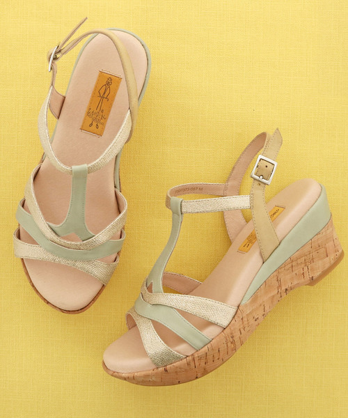 あしながおじさん（アシナガオジサン）の「〈あしながおじさん〉プラットフォームサンダル（サンダル・レディース・ライトグリーン/ブラック/ホワイト/ピンク・S/LL/M/L）」の17枚目の写真