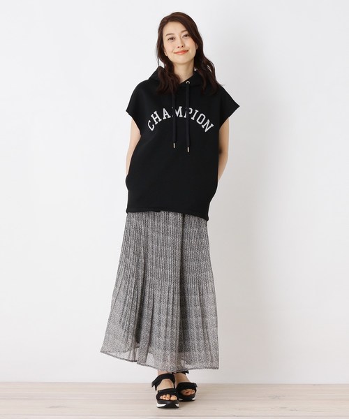 Champion(チャンピオン)の「Champion フーデットフレンチプルオーバー(パーカー・レディース・グレー/ブラック・02)」の10枚目の写真