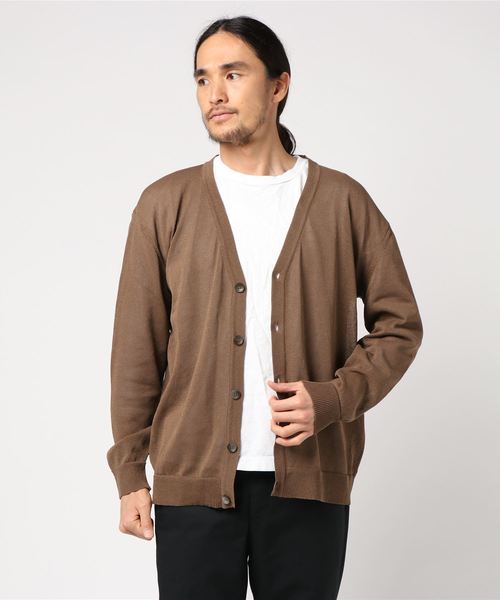 GLOSTER(グロスター)の「Vネックカーディガン(カーディガン/ボレロ・メンズ・ネイビー/グレー/キャメル・S/M/L/XL)」の4枚目の写真