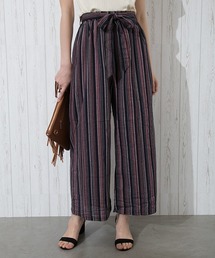 Libby&Rose | マルチストライプワイドパンツ(その他パンツ)