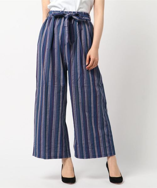 Libby&Rose(リビーアンドローズ)の「マルチストライプワイドパンツ(その他パンツ・レディース・ブラック/レッド/ブルー・FREE)」の18枚目の写真
