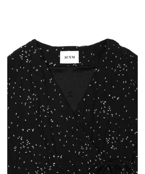 ACYM(アシーム)の「Vintage dot long ワンピース(ワンピース・レディース・ブラック/アイボリー・FREE)」の15枚目の写真